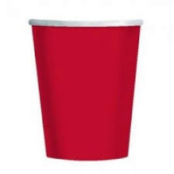 Bicchiere cartoncino rosso 75 ml 50 pz