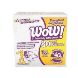 Tovaglioli wow compatto 2 veli 80 pezzi