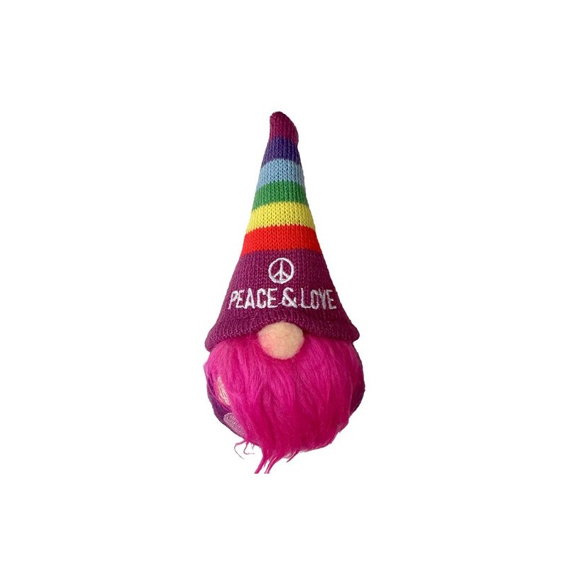 Gnomo Portafortuna Peace & Love