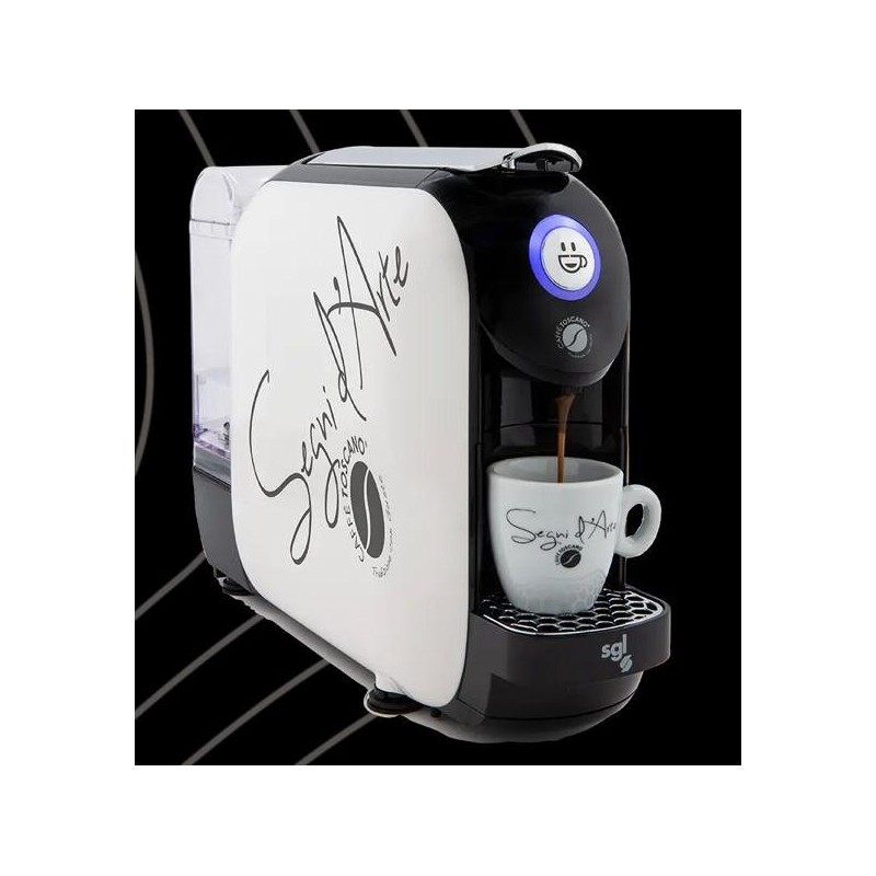 Macchina da Caffe Flexy bianca Segni D'arte