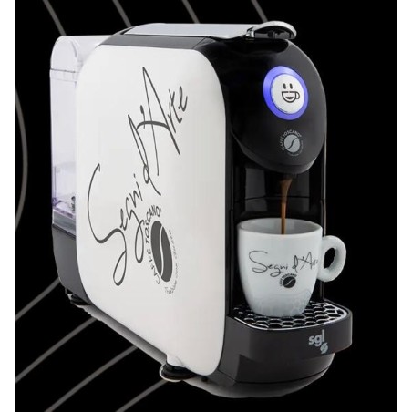 Macchina da Caffe Flexy bianca Segni D'arte