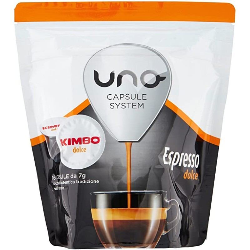 Kimbo dolce uno system 16 capsule