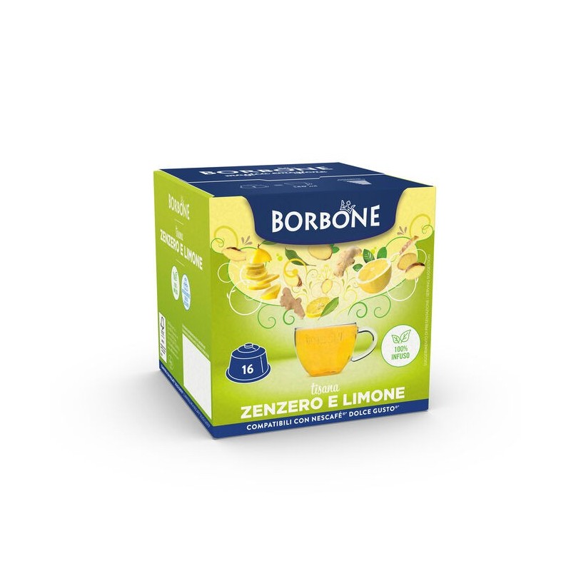 Borbone zenzero e limone DG 16 capsule Borbone zenzero e limone DG 16 capsule