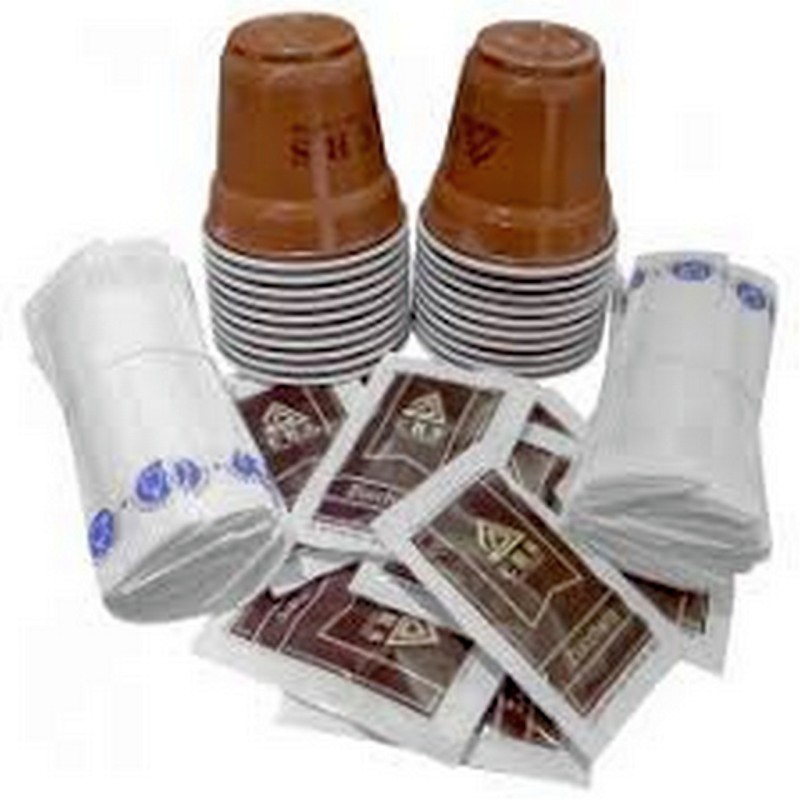 Kit 150 zucchero, bicchieri e palettine