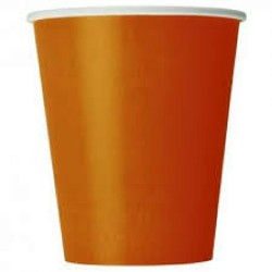 Bicchiere cartoncino arancione 75 ml 50 pz