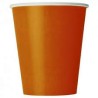 Bicchiere cartoncino arancione 75 ml 50 pz